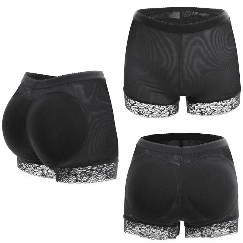 Realzador de cadera botín cintura alta acolchado levantador de glúteos bragas con control de barriga calzoncillos fajas con almohadilla pantalones cortos cuerpo S_voghion.com