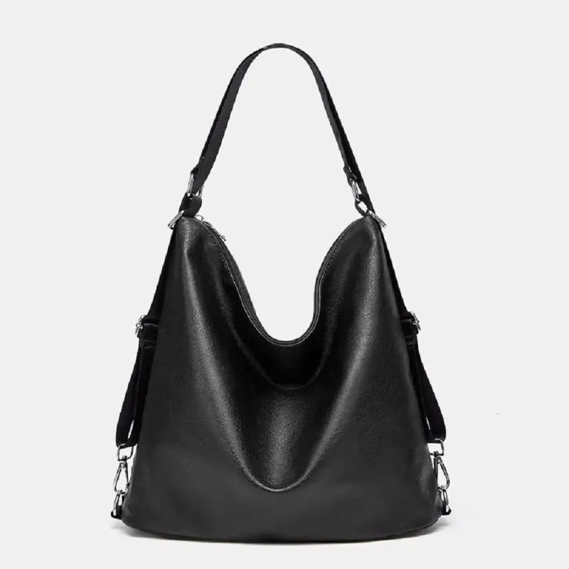 Designer 2025, tracolla larga semplice in tessuto staccabile, tinta unita, utilizzabile come zaino o borsa a tracolla._voghion.com