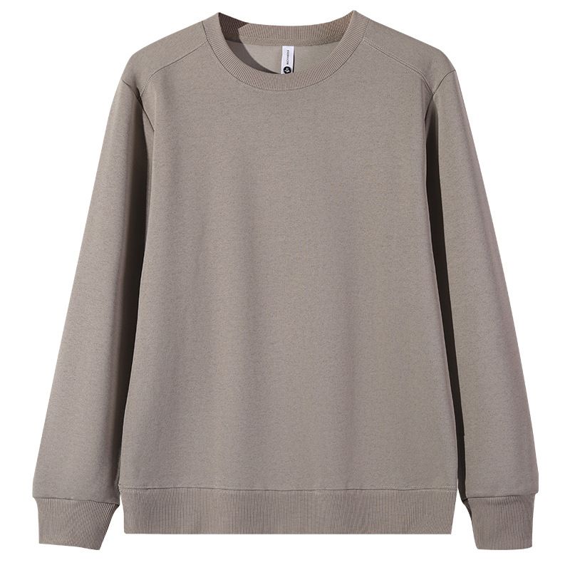 Dissang Cotton Crew Neck Sweatshirt Autumn Winter New Pullover Long Sleeve Unisex Casual Solid Color Top Versatile Base_voghion.com