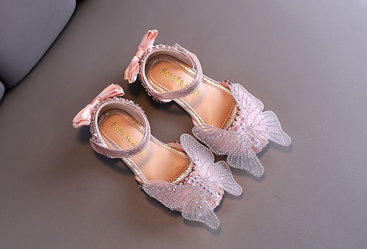 Strass Weichen Sohlen Mädchen Sandalen Prinzessin Schuhe Kinder Schuhe Frühling Stil Mädchen Leder Schuhe_voghion.com