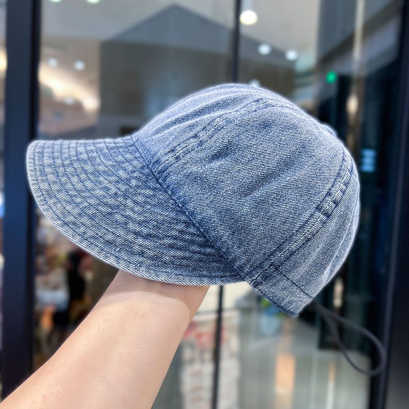 Cappello da sole estivo anti-ultravioletti da donna, con berretto in denim, semplice e versatile, nuovo cappello da pescatore_voghion.com