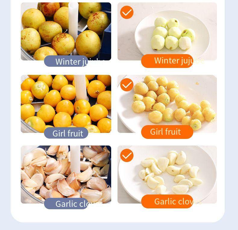 Pelador de uvas eléctrico automático para pelar frutas y verduras._voghion.com