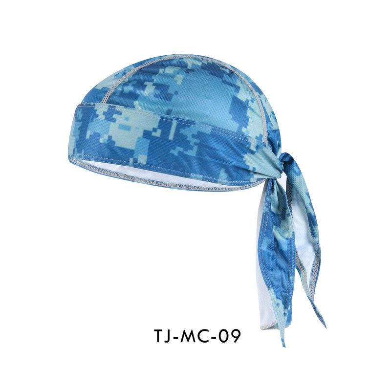 LazyZoom Soft Equipment Radfahren Outdoor-Sport Kopftuch Atmungsaktiv Schnelltrocknend Sonnenschutz Piratenbedruckter kleiner Hut Kopfbedeckung_voghion.com