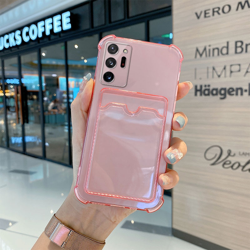 Geschikt voor Samsung S23 telefoon note20 anti drop s22 card case 10plus portemonnee stijl s21 transparant ultra zacht_voghion.com