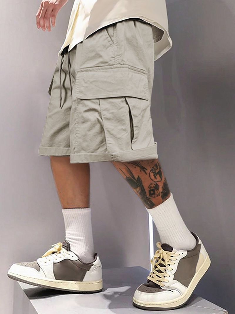 Abbigliamento da uomo, pantaloncini da lavoro da uomo, estivi, larghi, casual, alla moda, sportivi 8389_voghion.com