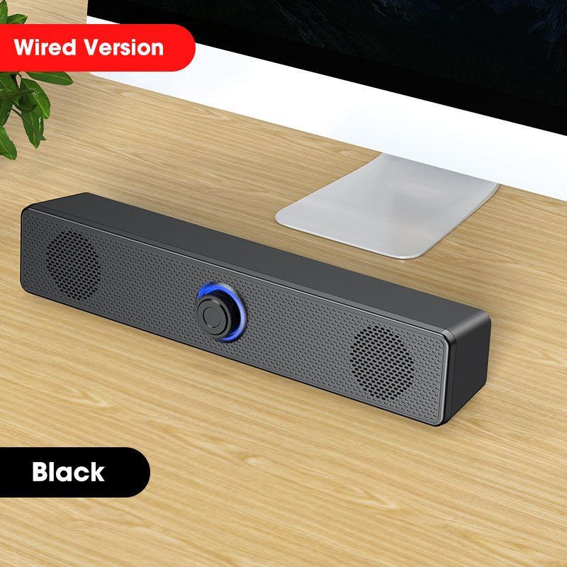 4D Surround Soundbar Bluetooth 5.0 Computer Speakers Wired Stereo Subwoofer Sound Bar For Laptop PC Home Theater TV Aux Speaker_voghion.com