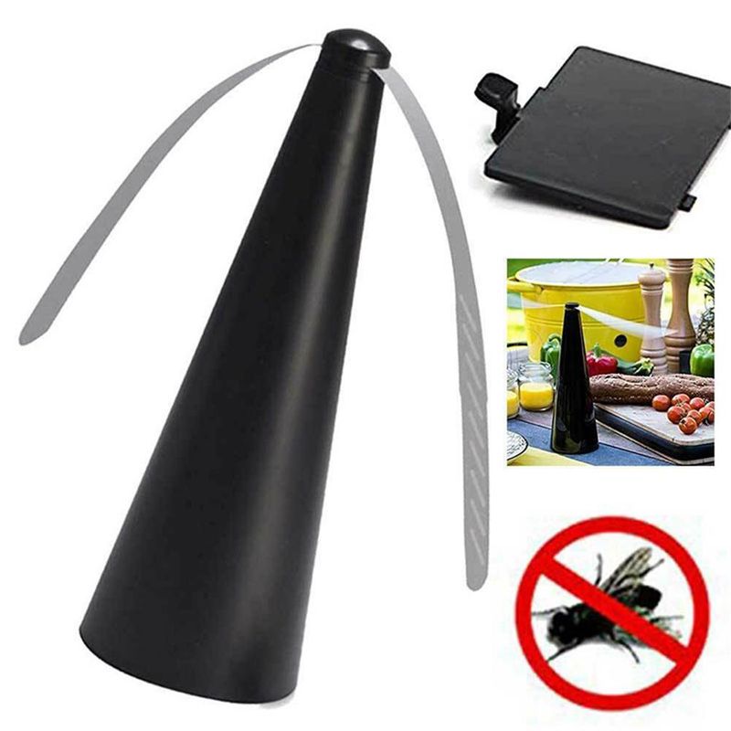 Fliegenvertreiber, USB-Aufladung, automatischer elektrischer Fliegenvernichter, Schädlingsbekämpfungsventilator, Mückenschutz, Lebensmittelschutz, Insektenvernichter_voghion.com
