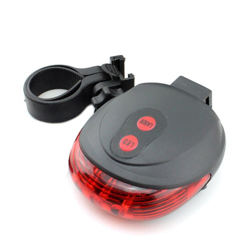 Kaou Mountain Bicycle Bike Cycle Rear Tail Warning Lamp 5 LED Light Flash Mode_voghion.com