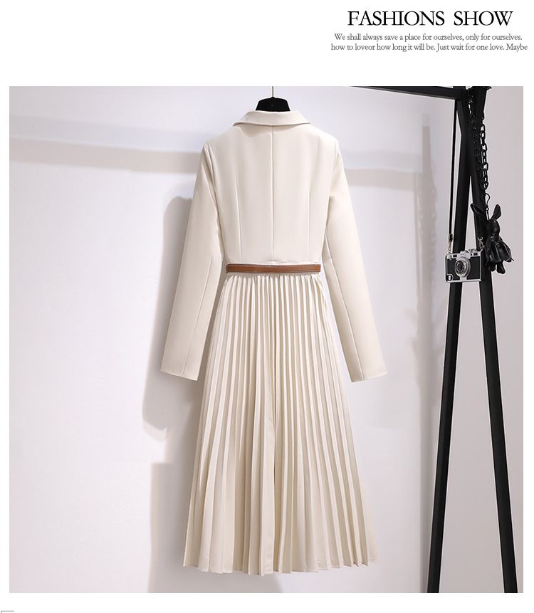 GraceChic 2022 Plus Size Damenmode Französischer Stil Altersreduzierendes, lässiges, figurformendes kurzes Trägerkleid mit Gürtel_voghion.com