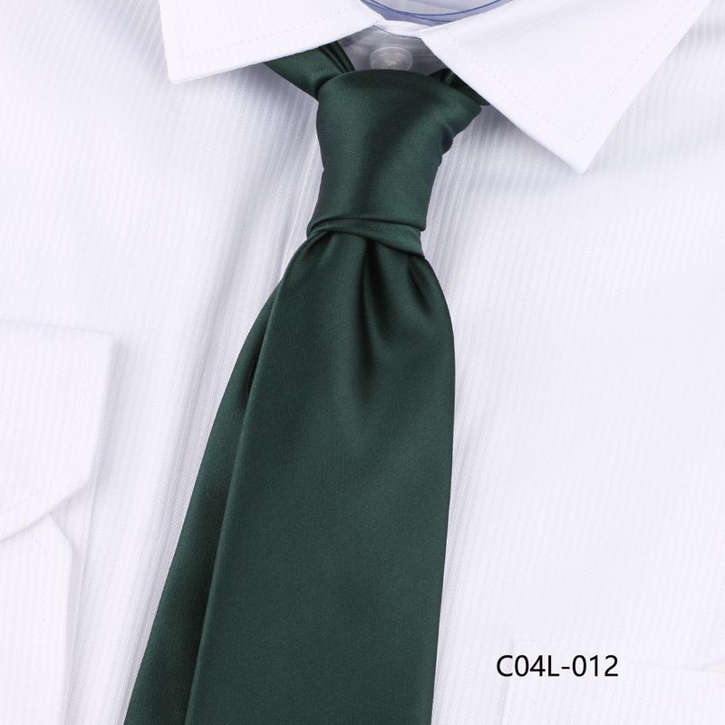 Cravate de costume décontractée pour homme, 7 cm, tricotée à la main, couleur unie, noire, accessoire de costume_voghion.com