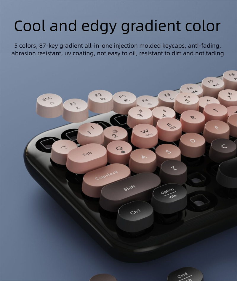 MOFii ANNI Dual-Mode Wireless Bluetooth Keyboard Mechanical Feel External For Phones Tablets Factory_voghion.com