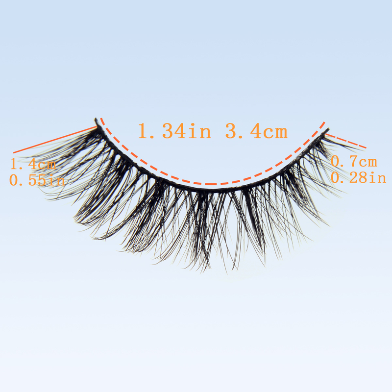 Cils en fibres chimiques 3D chauds, boucles stéréo naturelles, 20 paires de faux cils de plus que les cils plats_voghion.com