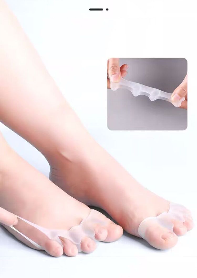 Separatore dita in silicone da 2 pezzi, dita dei piedi, divaricatore dita, alluce valgo, correttore di dita dei piedi, separatore di dita_voghion.com