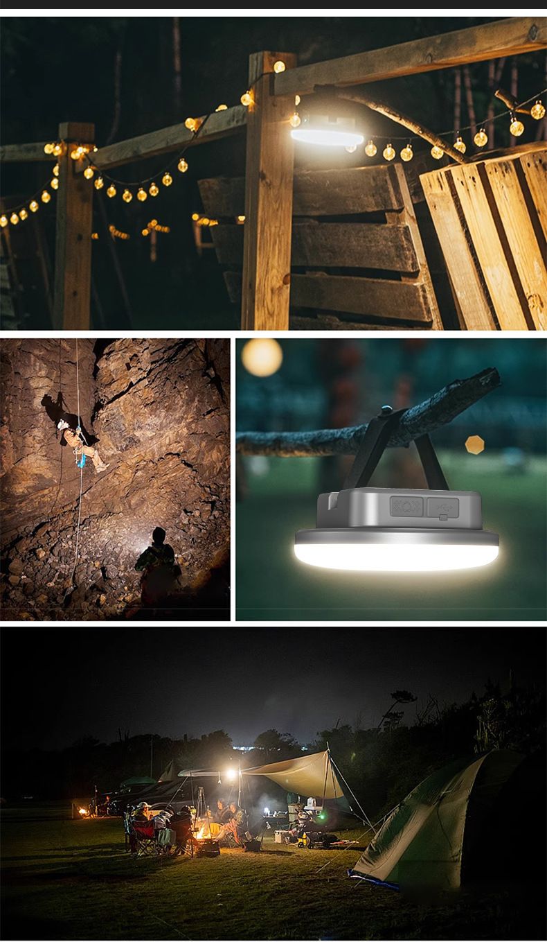 Camping Light Solar Charging With Magnetic Suction Multi-Function Long Battery Life High Brightness Tent Lighting For_voghion.com