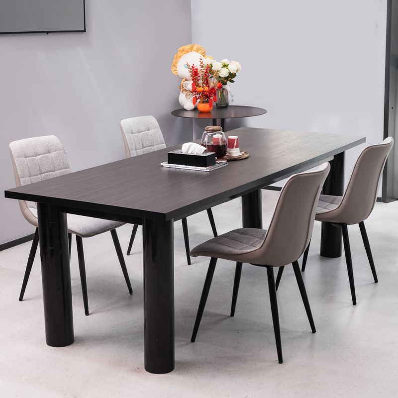 2er Set Esszimmerstühle Mit Leinenstoff, Metallgestell_voghion.com