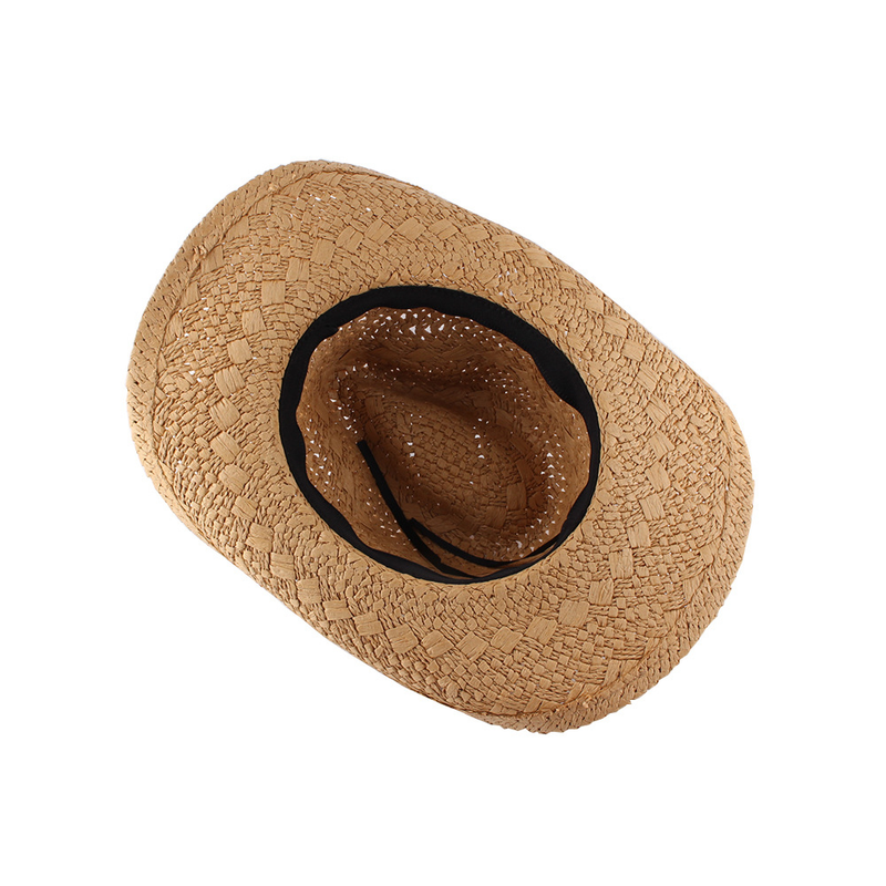 Cowboyhüte für Damen, Frühling und Sommer, neuer Stil, europäischer und amerikanischer Stroh-Western-Cowboyhut, Anpassung_voghion.com