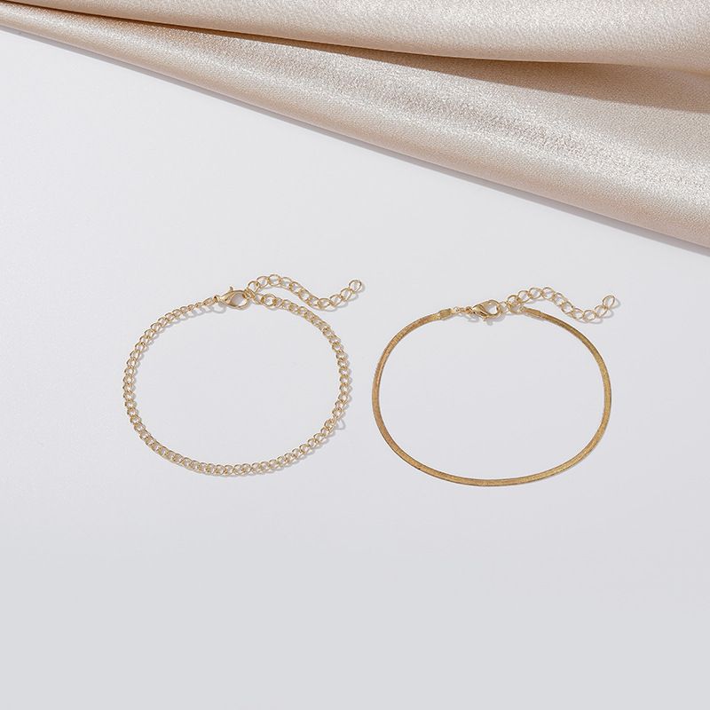 New Combination Jewelry Fashionable Minimalist 2-piece Set Bracelet And Foot Chain Specially Designed_voghion.com