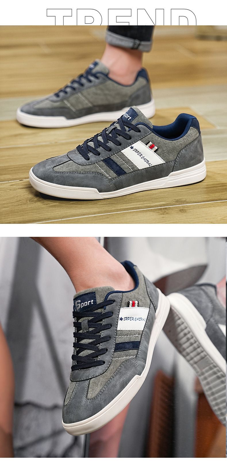Herren Freizeitschuhe Große Größe Outdoor Freizeitschuhe für Teenager Canvas Schuhe für Männer_voghion.com