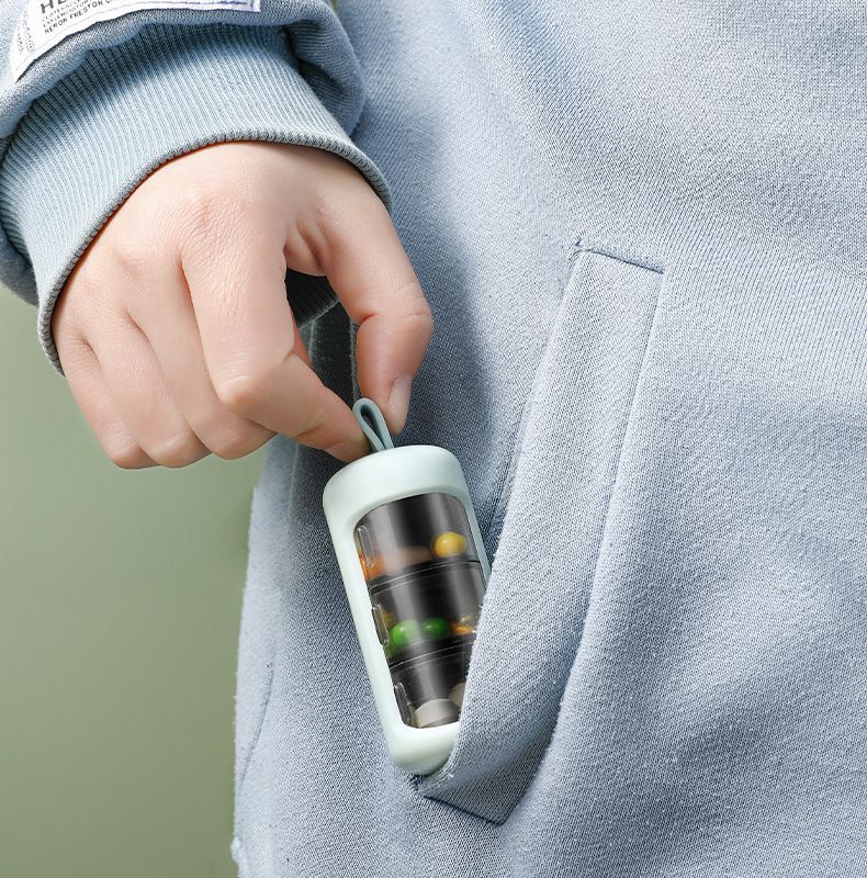 3 grile pastilă caz plastic călătorie medicament cutie drăguț mic tabletă pastilă depozitare organizator cutie suport container dispenser caz_voghion.com