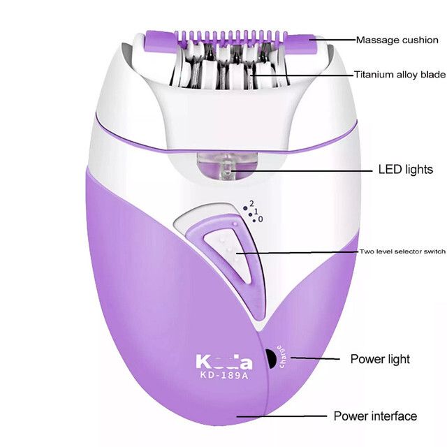 Epilierer für Frauen, kabellos, wiederaufladbar, für Körper und Gesicht, Haarentfernung, Rasierer, UK_voghion.com