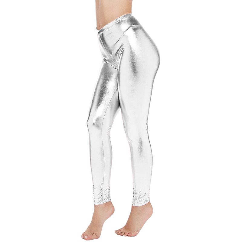 Underkläder Nya Hot Stamping Läder Leggings i flera storlekar Godisfärgade Nattklubb Slimming Läderbyxor som inte är lätta att bleka_voghion.com
