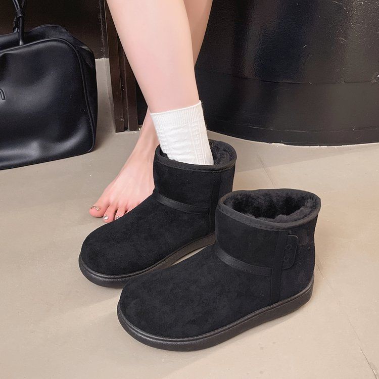 Neue Winterstiefel für Damen mit hoher Zehenpartie, Fleecefutter, dicker Sohle, rutschfest, warm und ideal für Nordostchina_voghion.com