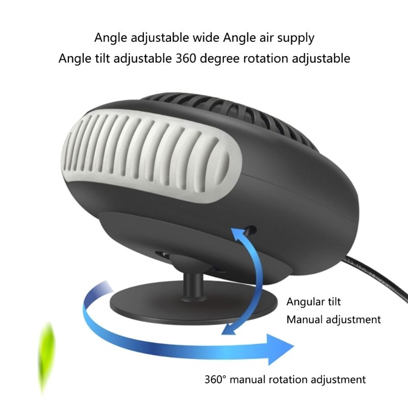 Riscaldatore portatile per auto, antiappannamento, 12 V/24 V, ventola per sbrinatore parabrezza, riscaldatore automatico, ventilatore per aria, sbrinatore per veicoli, riscaldamento e asciugatrice_voghion.com