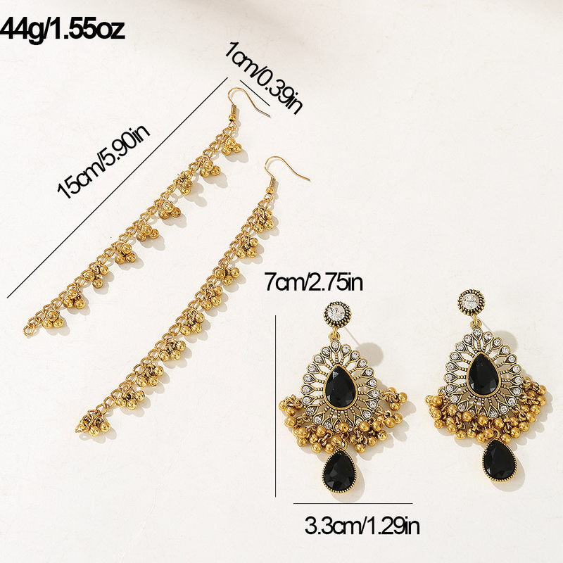 Designer Style Retro Bohemian Metal Ethnic Style Earrings Female Personality Temperament Exotic Style Earrings_voghion.com