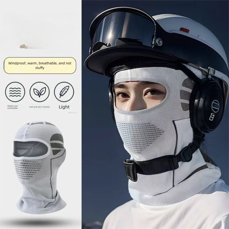 Cycling Warm Face Mask Cold-proof Thickened Breathable Windproof Sports Headgear Ski Equipment_voghion.com