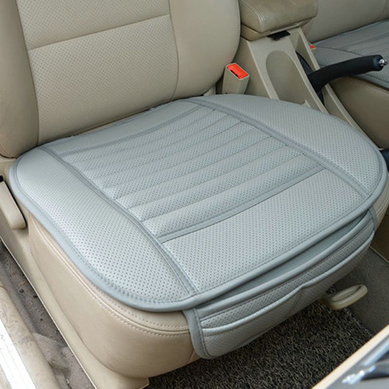 PU Leather Front Four Seasons Anti Slip Mat Single Seat Cushion Cover Universal Auto Chair Pad Car Styling_voghion.com