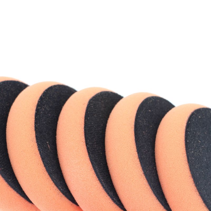 Juego de esponjas de cera con mango rojo, cepillo de pulido manual autoadhesivo, productos para lavado de autos, belleza, limpieza y mantenimiento._voghion.com