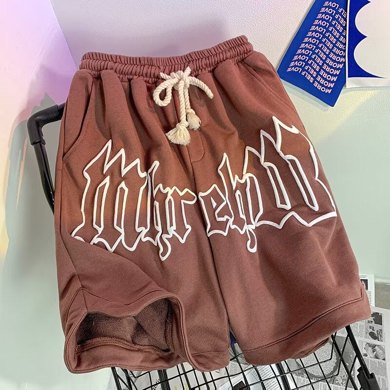 Pantaloncini in schiuma di qualità imbattibile da uomo, estivi, alla moda, modello cinque quarti, di marca americana, larghi e casual, da basket._voghion.com