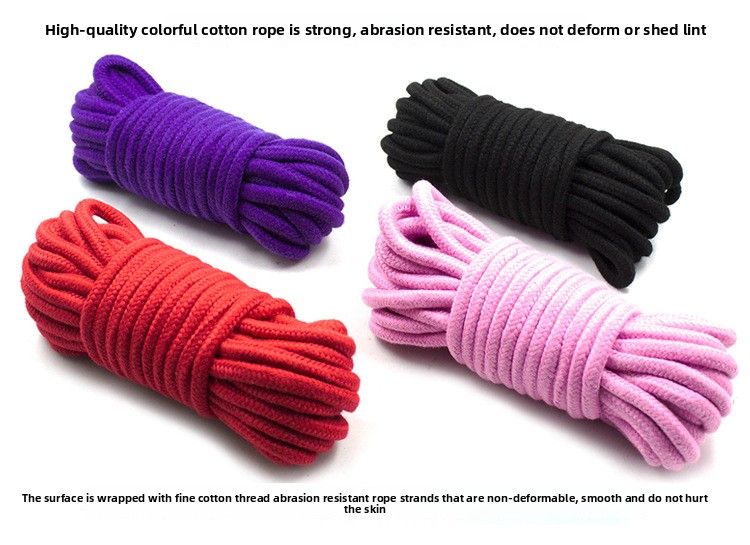 SM Sex Props SM Corda di cotone in bundle 10m 20m Corda in bundle per sesso Prodotti per adulti Giocattoli sessuali alternativi_voghion.com