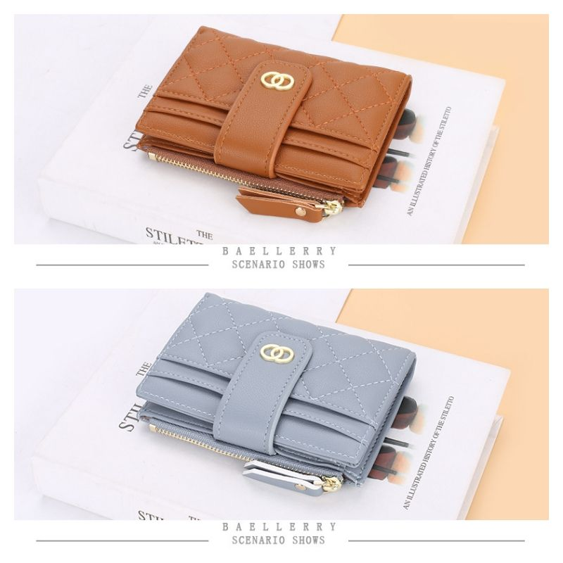 Wallets Small Card Holders Classic Short Top Quality Leather Female Purse Zipper Wallet For Women Carteria_voghion.com