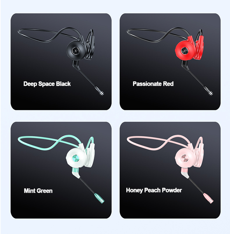 Noile căști Bluetooth M1 cu conducție osoasă, cu etichetă, pentru alergare, cu agățare în urechi, sport, stereo True, pentru afaceri_voghion.com
