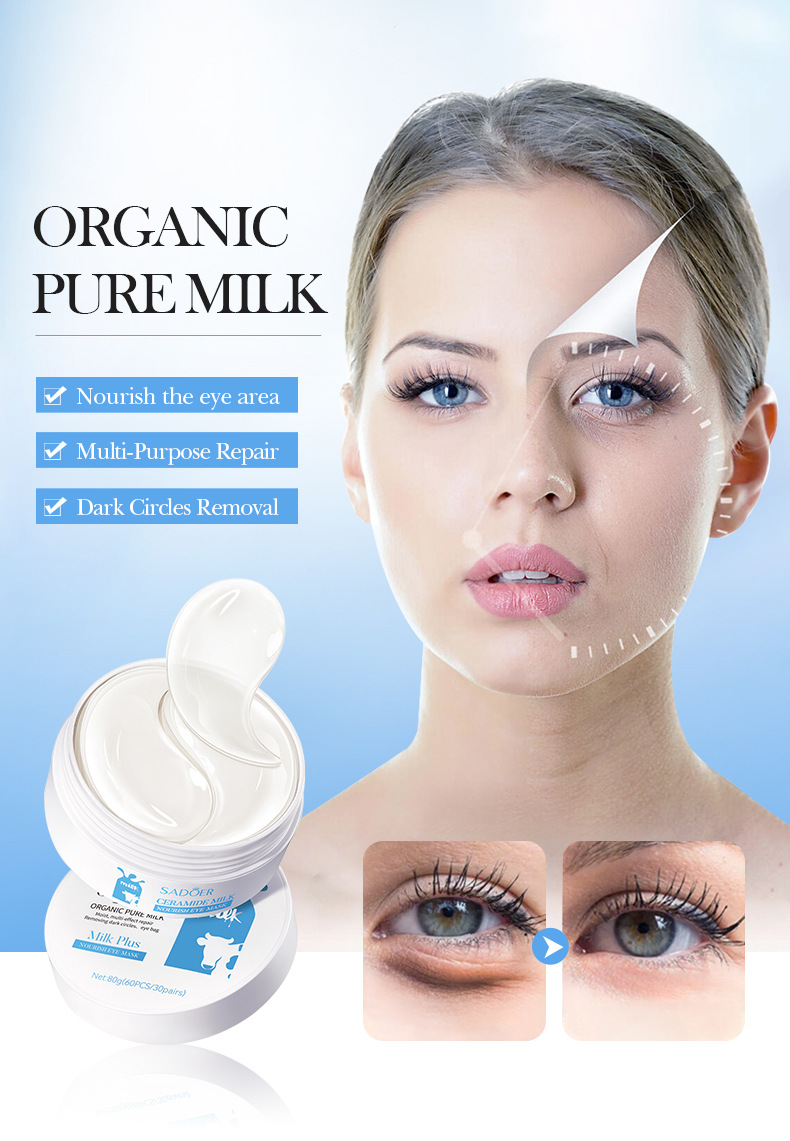2024 Milk Nourishing SADOER Eye Mask in Full English, Gentle and Moisturizing Eye, Improving Dryness Moisturizg , Improvg_voghion.com