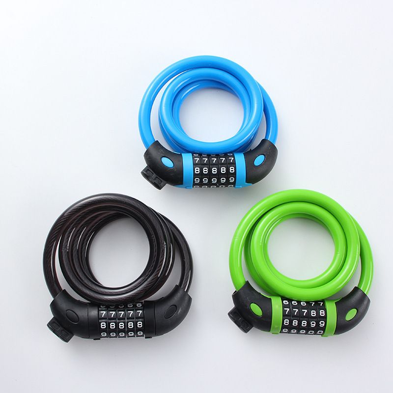 Bicycle Bicycle Anti-theft Password Mountain Portable Electric Bike Chain Bar Lock, Cable Lock_voghion.com