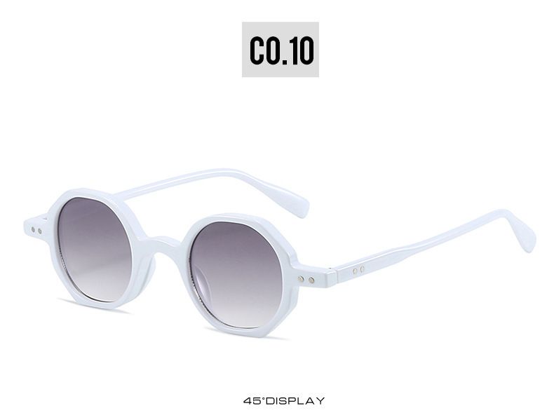 2022 new personalized small frame sunglasses cross-border colorful multi-color International Station hot wholesale polygonal sunglasses_voghion.com