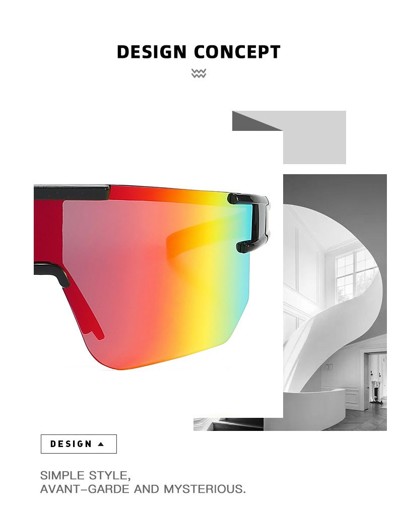 Lunettes d'équitation pare-brise pour hommes et femmes, lunettes de soleil Cool, à la mode, pour sports de plein air, nouvelle collection_voghion.com