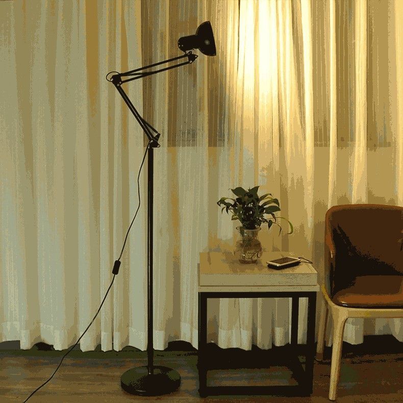 Nordic Smart Remote Control Living Room Bedroom Dimmable Bedside LED Eye Protection Table Embroidered Floor Lamp_voghion.com