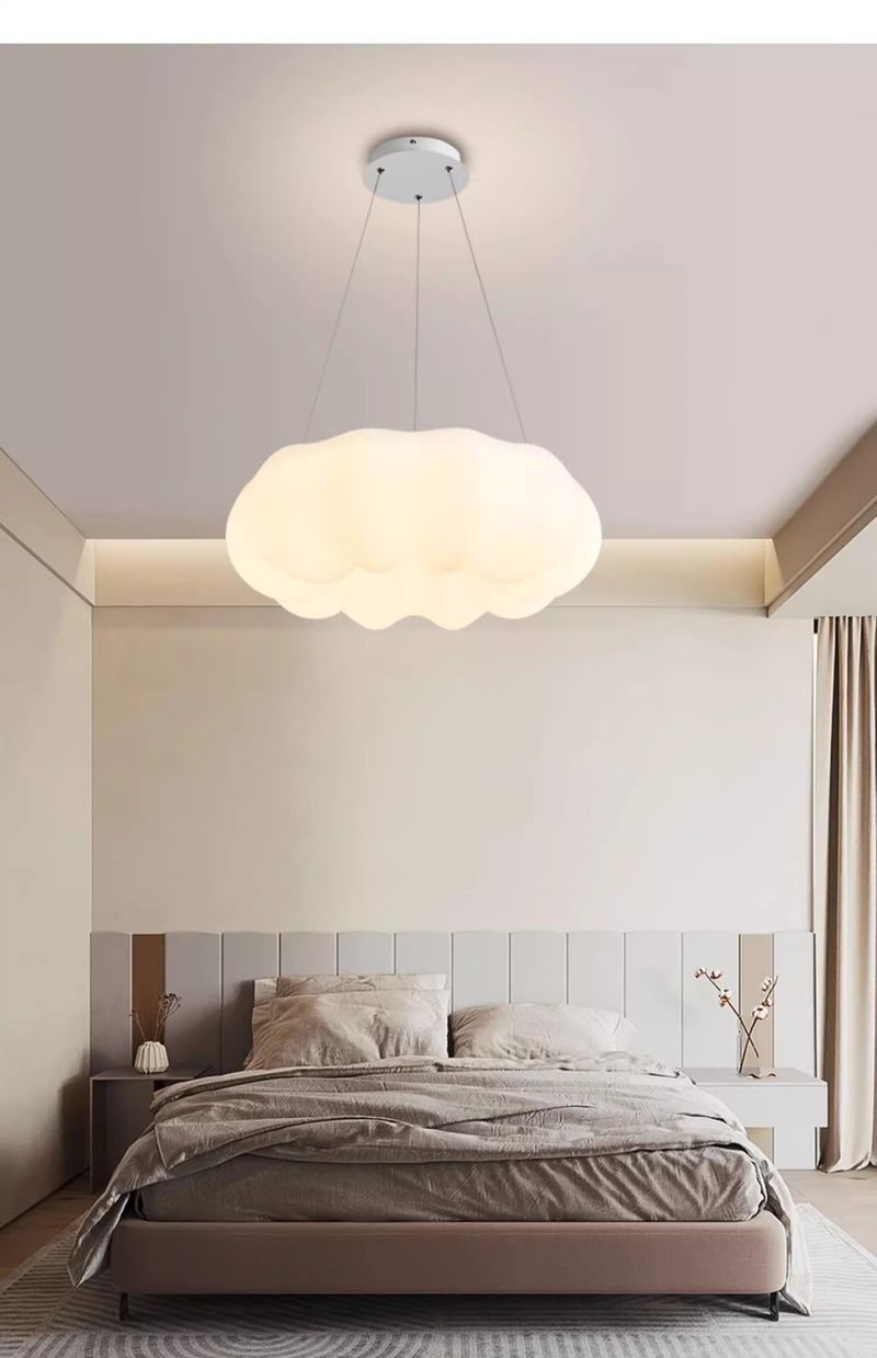 Internet-Berühmtheit Kürbis Decke LED Lampe Creme Stil Master Schlafzimmer Runde Einfache Kindergarten Kinderzimmer Licht_voghion.com