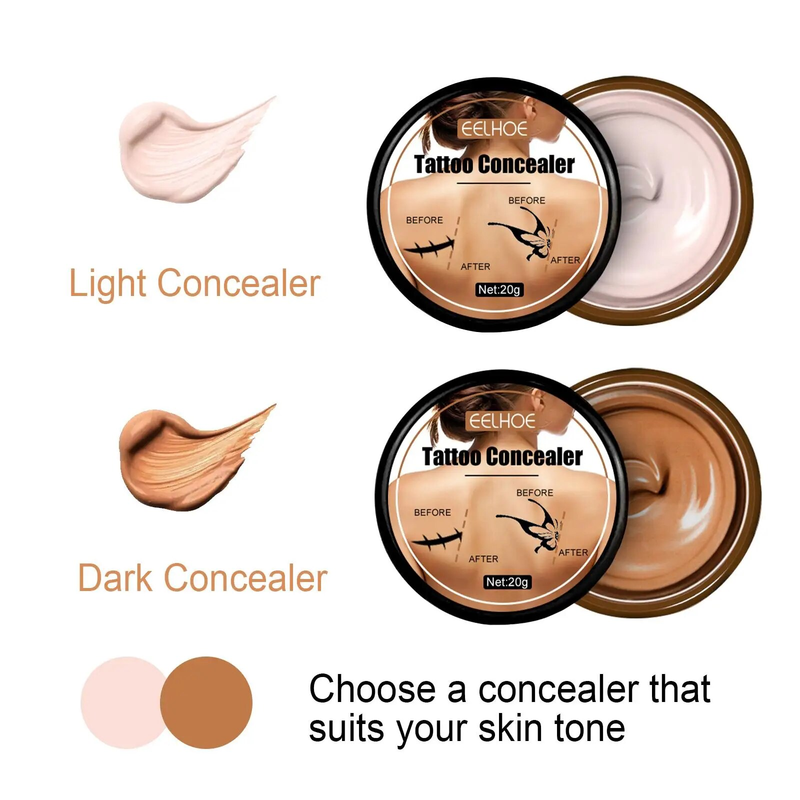 Concealer Foundation Cream Makeup Base Professional Full Coverage Freckles Cover Acne Spots and Dark Circles Facial Makeup_voghion.com