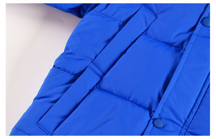 Manteau d'hiver en coton pour garçon, version coréenne, grande taille, lettre pour enfants, mi-long, en duvet, épais et chaud, tendance_voghion.com