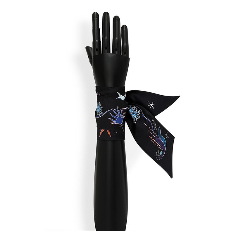 Piccola sciarpa da donna primavera autunno edizione coreana versatile sottile stretta e lunga fascia da collo cravatta nastro stile capelli abbinato_voghion.com