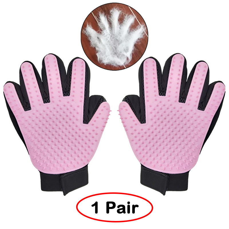 2 stuks huisdierverzorgingshandschoenen, effectieve massage voor honden en katten, handschoenen voor het verwijderen van haar, zachte ontwarrende reinigingsborstel voor honden, Cepillo_voghion.com