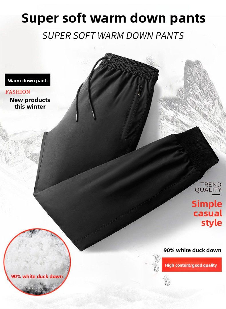 Doudoune épaisse en toile de coton blanc chaud, taille haute, grande taille, doublée polaire, pour hommes, jeunes, adultes et seniors, idéale pour les activités de plein air._voghion.com