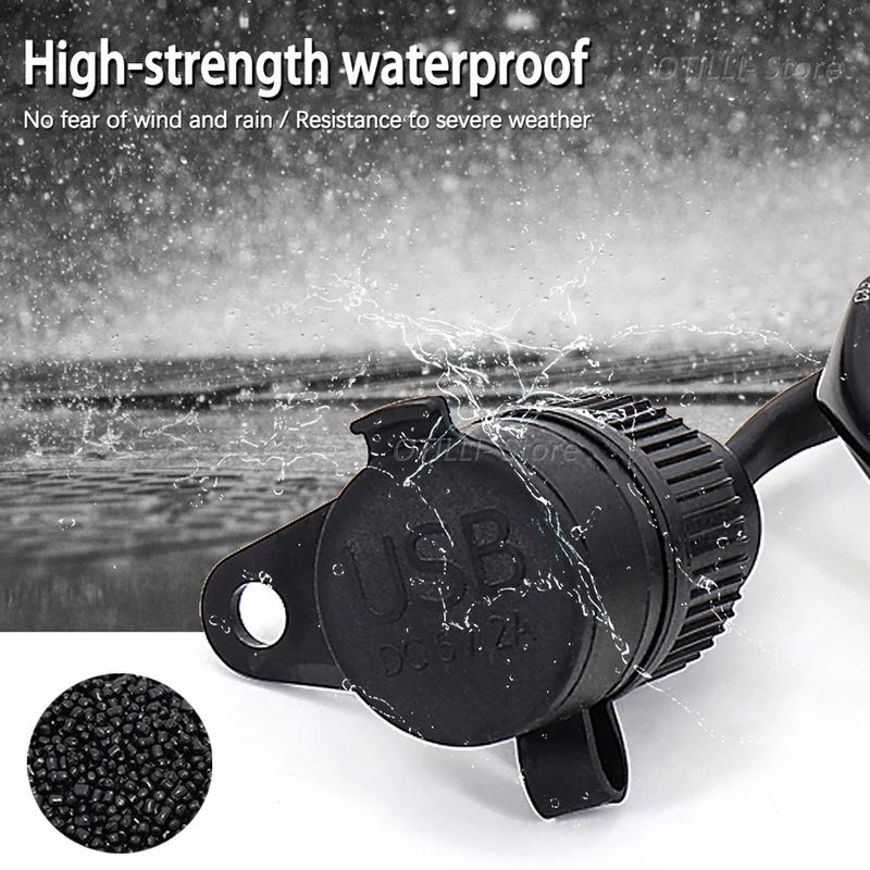 Suitable For Honda CB400X Motorcycle Parts Modification With 12V Dual USB Charger Socket_voghion.com