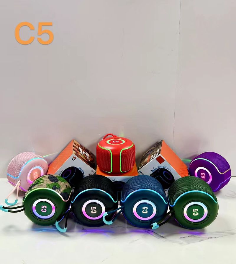 New C5 High Sound Quality, Convenient Bluetooth Speaker, Outdoor Cycling Goods, Cool and Dazzling Large Volume subwoofer_voghion.com