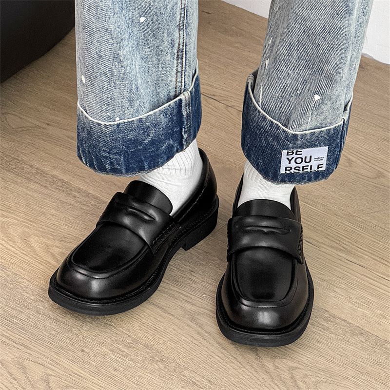Lao Qian Feng Le Fu Mit dicker Sohle und erhöhter Höhe, Einzelschuh zum Pendeln, vielseitiges Tragen im Alltag, bequeme Passform,_voghion.com