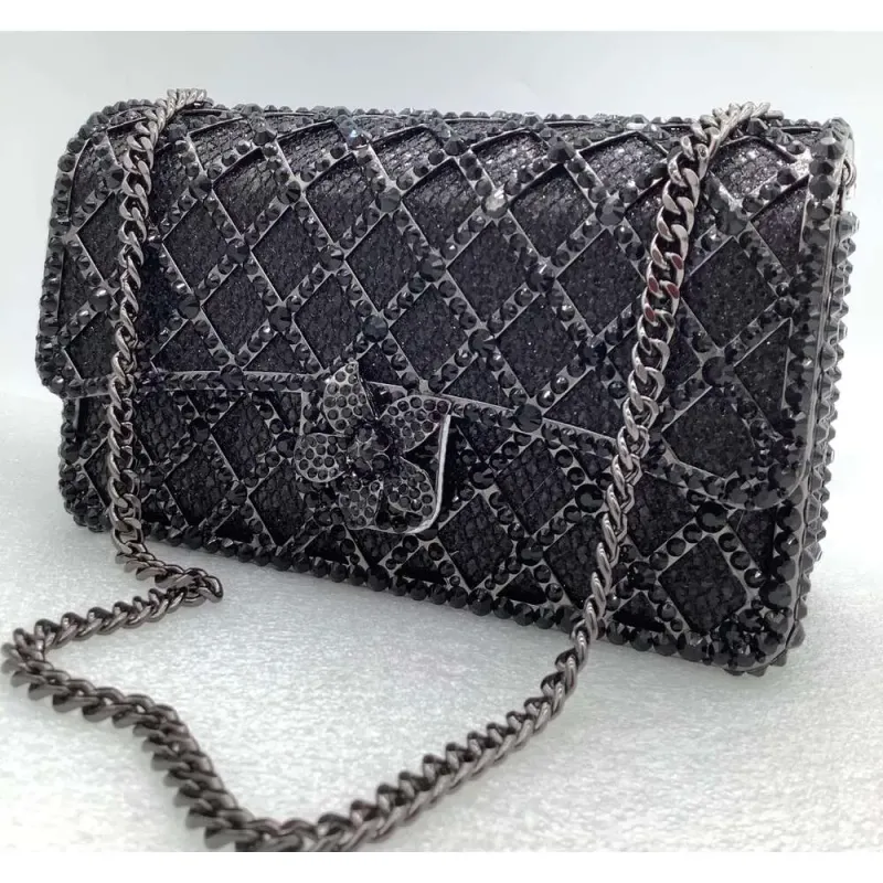 Borse a tracolla con catena lunga, da festa, firmate XIYUAN, da donna, arancioni/blu/argento/verdi, di alta qualità, con gioielli_voghion.com